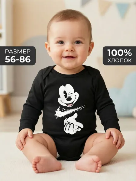 KidsTrend Боди для малышей новорожденных Микки