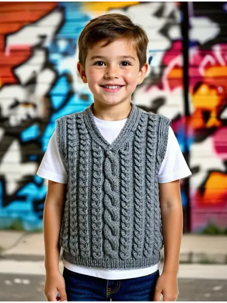 Knitted products NOF Безрукавка детская