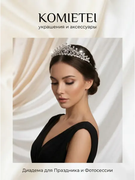 Komietei Диадема корона тиара для невесты