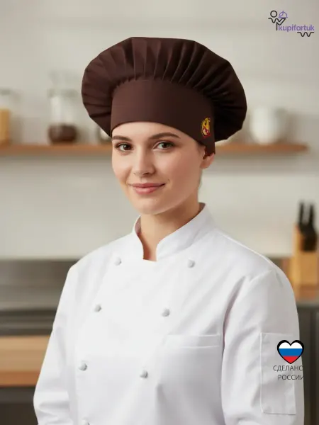 Kupifartuk Колпак поварской с вышивкой