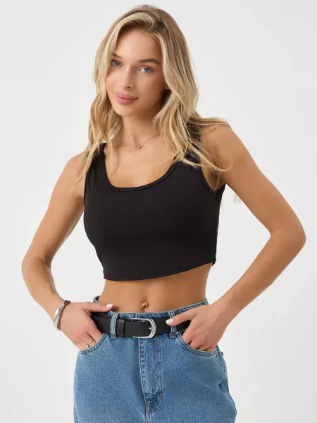 Lace Топ под пиджак укороченный базовый в ручбик
