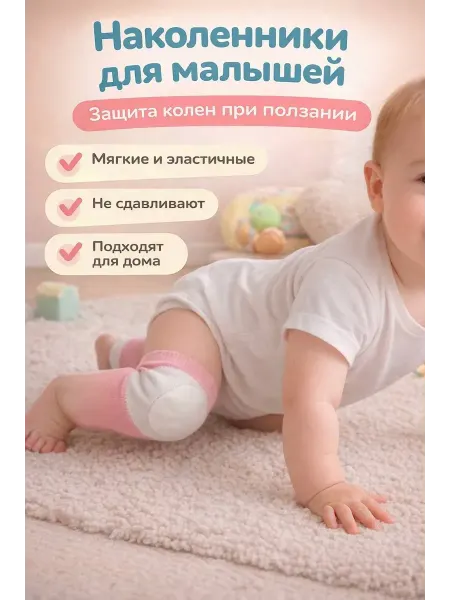 Пуш Наколенники для малышей от ползания защита колен