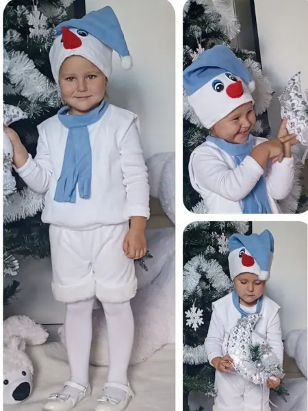 Terzi Land Детский новогодний костюм Снеговика