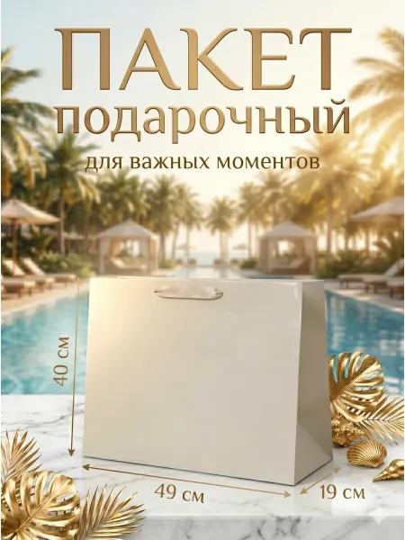 Сима-Ленд & UPAK LAND Пакет подарочный горизонтальный