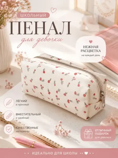 LAPKABOX Пенал школьный эстетичный