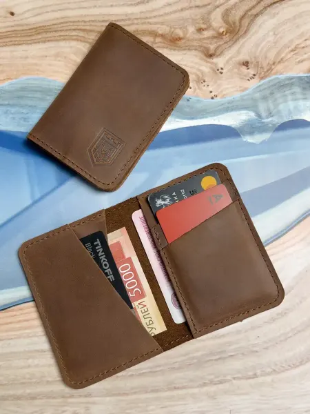 Valbis Leather Кредитница чехол для карт из натуральной кожи