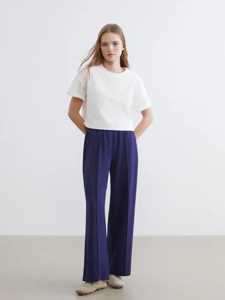 LC Waikiki Женские спортивные брюки wide leg с эластичным поясом