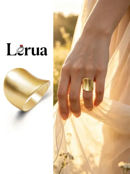 Lerua кольцо широкое без вставок