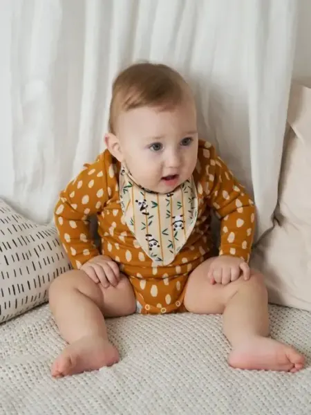 LesiKids Боди для новорожденных малышей + слюнявчик