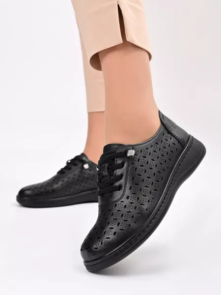 Letsgo Shoes Мокасины кожаные на шнуровке
