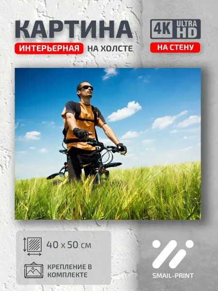 Jz Like Картина на стену небо велосипед спорт