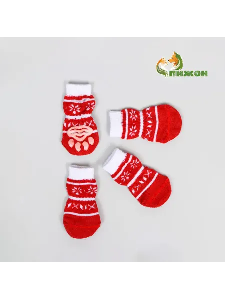 Пижон Нескользящие носки для питомцев в зимний период