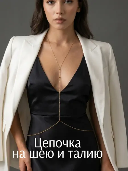 LIVECO Цепочка на тело бодичейн на талию