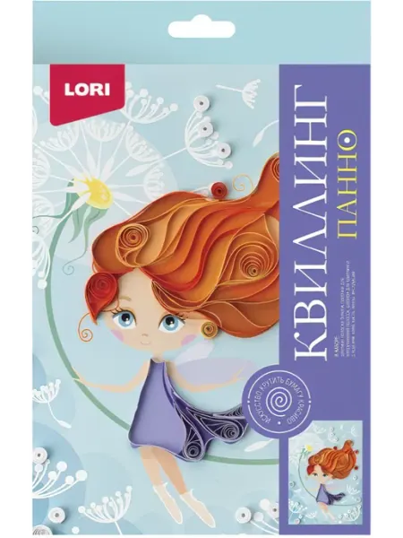 LORI! Квиллинг Панно Фея, 1 шт