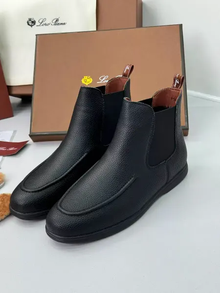 LoroPiana Ботинки демисезонные из натуральной кожи