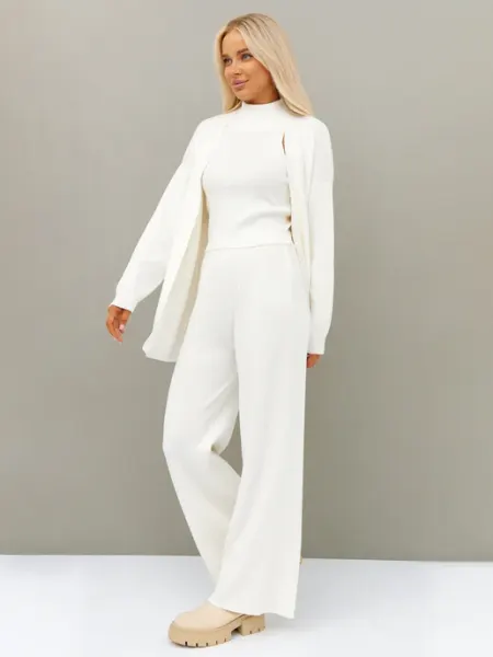 Say Love Store Костюм тройка теплый вязаный оверсайз спорт