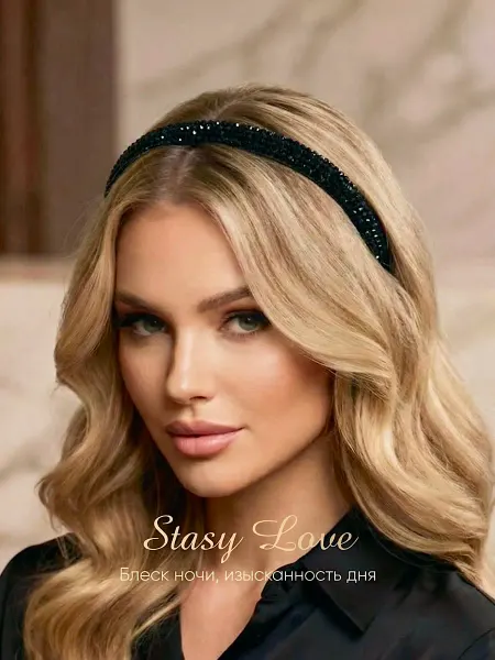 Stasy Love Ободок для волос блестящий