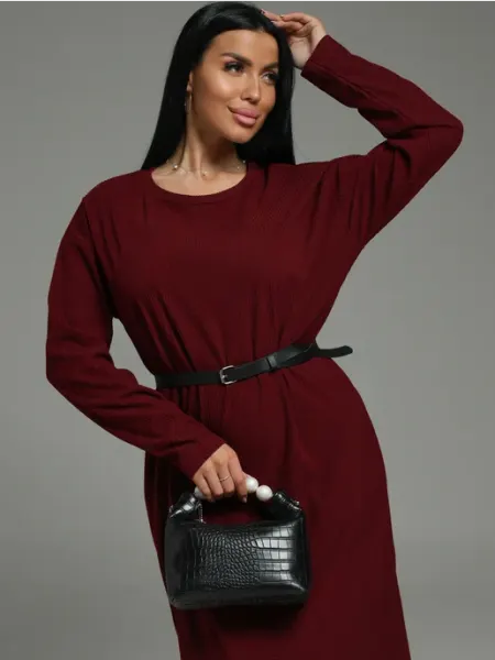 Lovetex.store Платье миди трикотажное