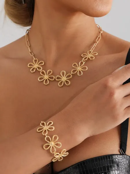 LUCKY SETS Колье+браслет, комплект набор бижутерия