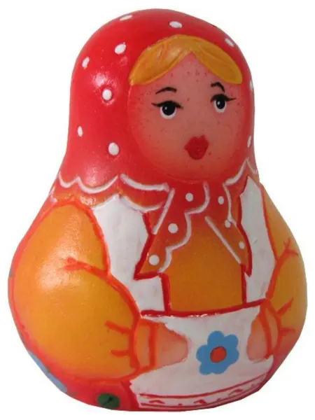 ПКФ Игрушки Детская резиновая игрушка "Матрешка", для купания