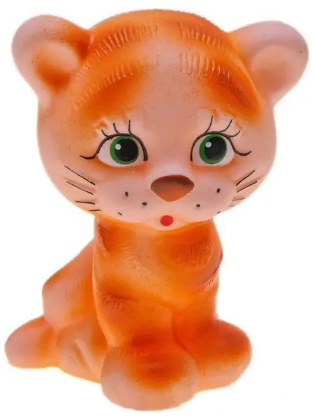 ПКФ Игрушки Детская резиновая игрушка "Тигр", для купания