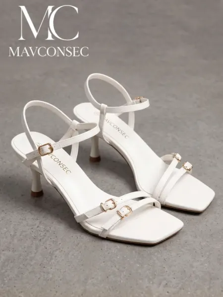 MAVCONSEC Летние босоножки на низком каблуке