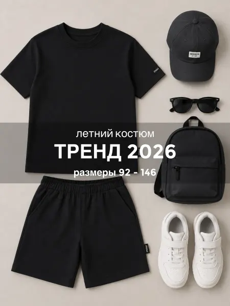 MAVLI Костюм трикотажный летний шорты с футболкой