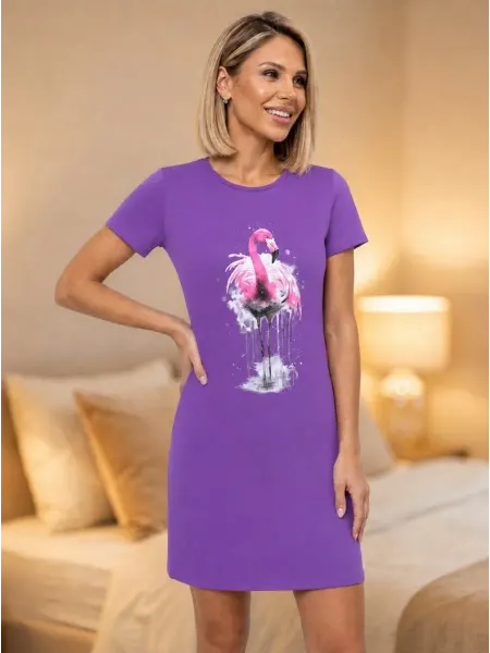 MerliYaStyle туника платье трикотажное домашнее большие размеры