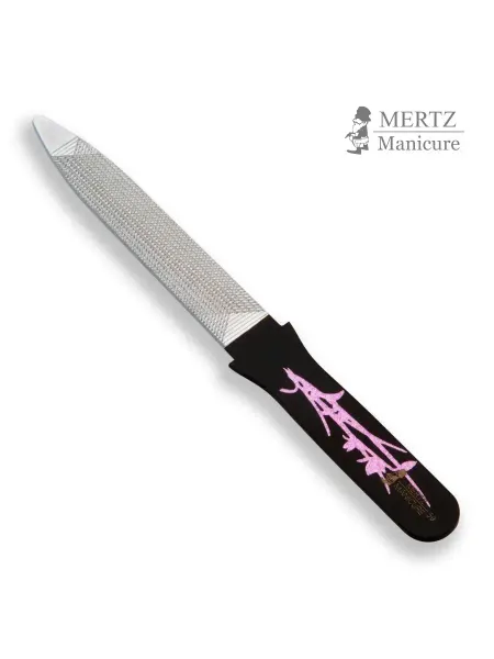 MERTZ Металлическая пилка для ногтей с декором Пилка маникюрная