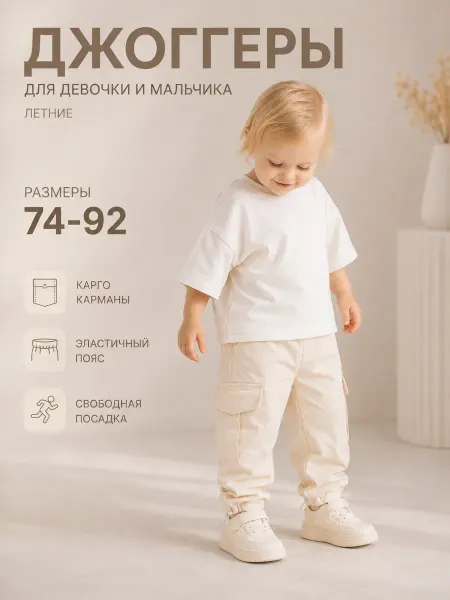 MiniLik от Анастасии Чепуриной Штаны джоггеры для детей