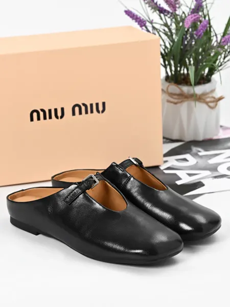 MIUMIU Мюли летние Miu Miu натуральная кожа