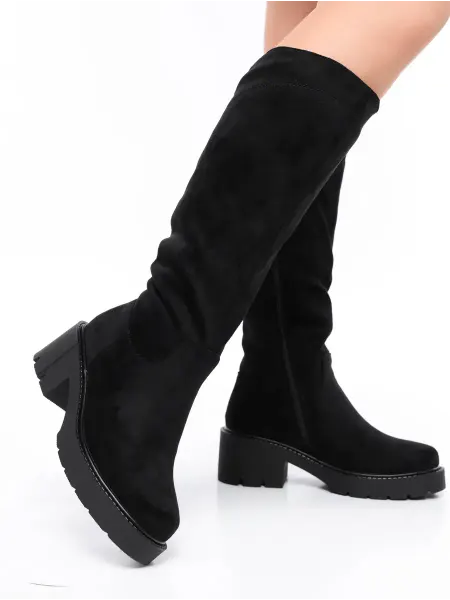 MMT-Shoes Сапоги зимние еврозима замшевые