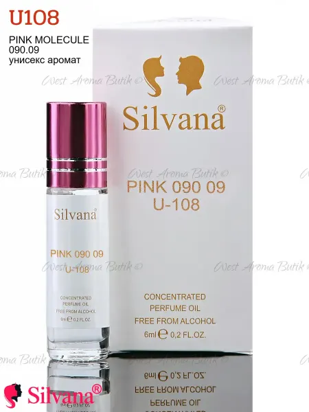 SILVANA Масляные духи Pink Molecule U108 Сильвана мужской аромат 6мл