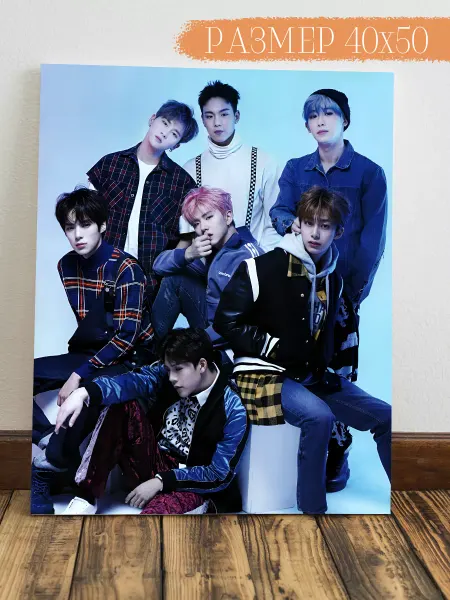 Интерьерная картина Аниме Картина на стену Monsta X