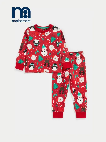 Mothercare Пижама детская новогодняя лонгслив и брюки