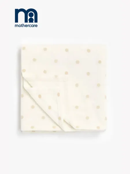 Mothercare Плед для малышей флисовый детский в горошек