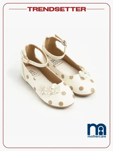 Mothercare Туфли детские нарядные с принтом с ремешком