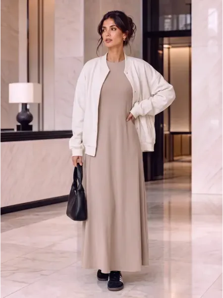 Muslim style Платье женское коктейльное по косой