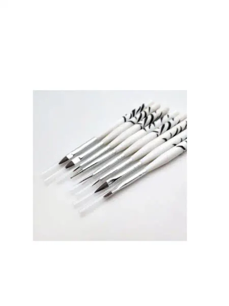Nailmarket22 Кисти для наращивания и дизайна ногтей, 8 шт