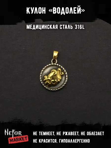 Neformarket Кулон Знак Зодиака Водолей TS542