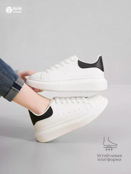 NiiN Shoes Кеды белые дышащие с перфорацией для спортзала