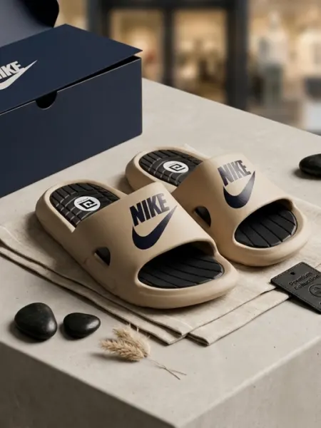 Мужские легкие шлепанцы в стиле Nike