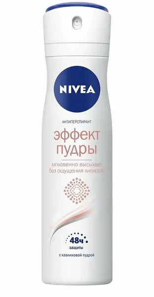 NIVEA Антиперспирант женский спрей Эффект Пудры, 150 мл