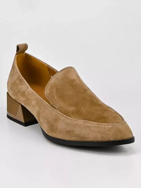 NN_ShoeS Туфли женские на низком каблуке замшевые