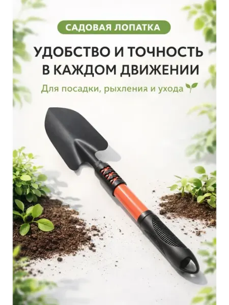 Исаб Садовая лопатка ручная металлическая для посадки