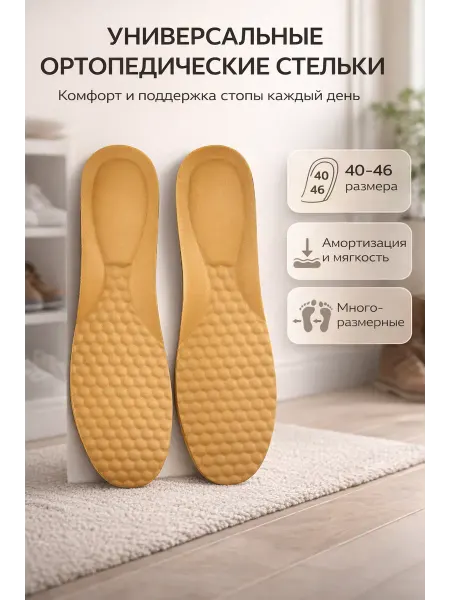 Nozik Стельки для кроссовок универсальные 40-46 р