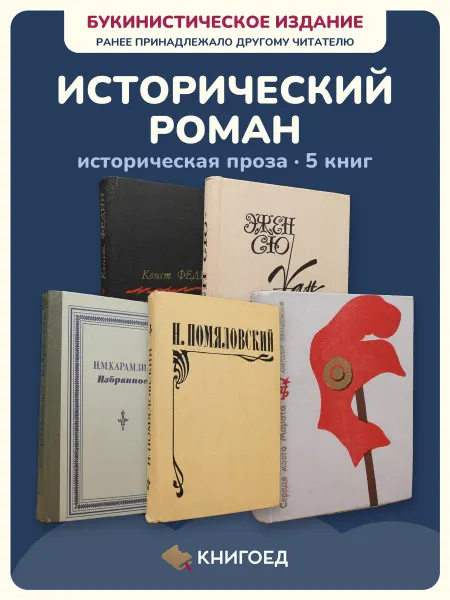Книгоед исторические романы Конст Эжен Карамзин Помяловский