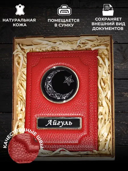 Oblogkagosnomer Обложка для автодокументов именная Айгуль