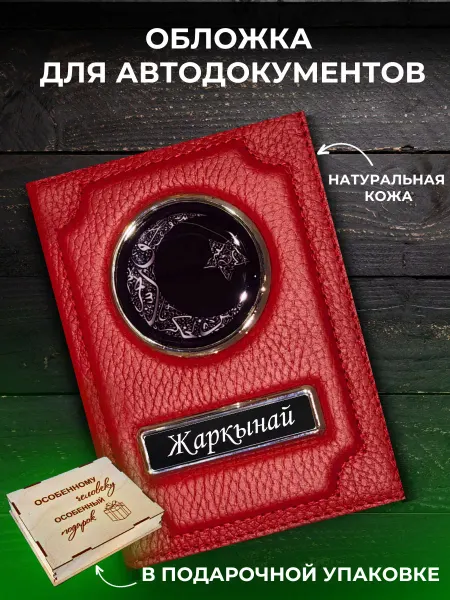 Oblogkagosnomer Обложка для автодокументов именная Жаркынай