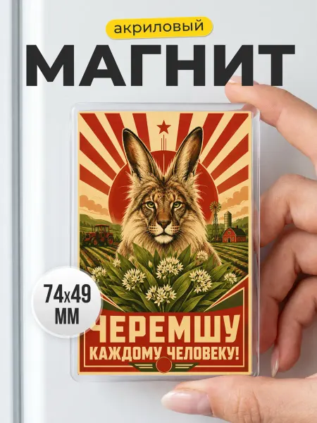 Магнит Черемшу каждому человеку прикольный сувенир в подарок